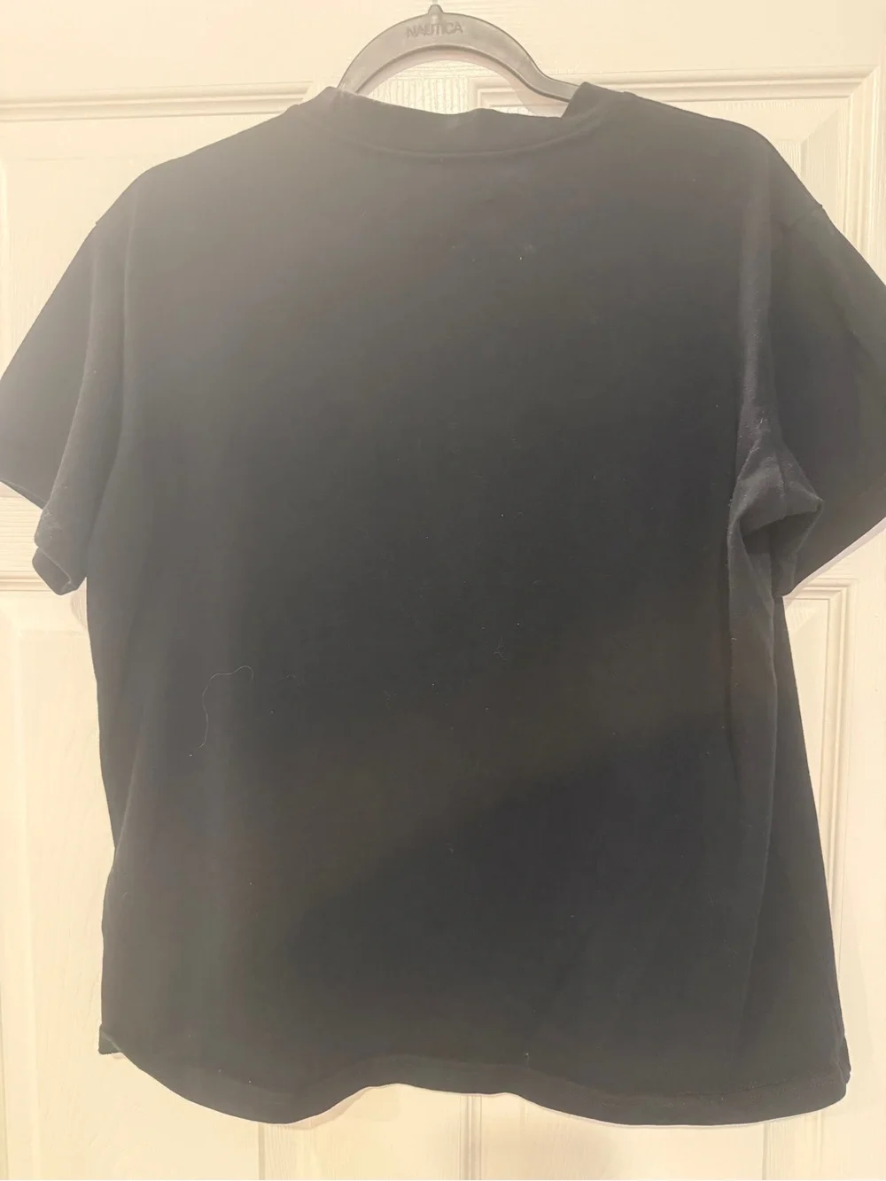 Gucci Black Short Sleeve T-Shirt with Teal and Red Logo
